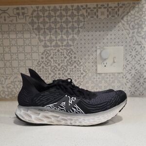 New Balance Black and White Fresh Foam Running Shoe